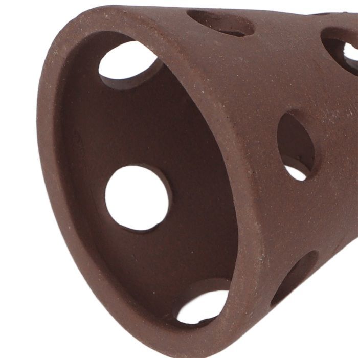 Cachette en céramique pour aquarium, forme conique creuse décorative, abri en céramique pour poissons et crevettes