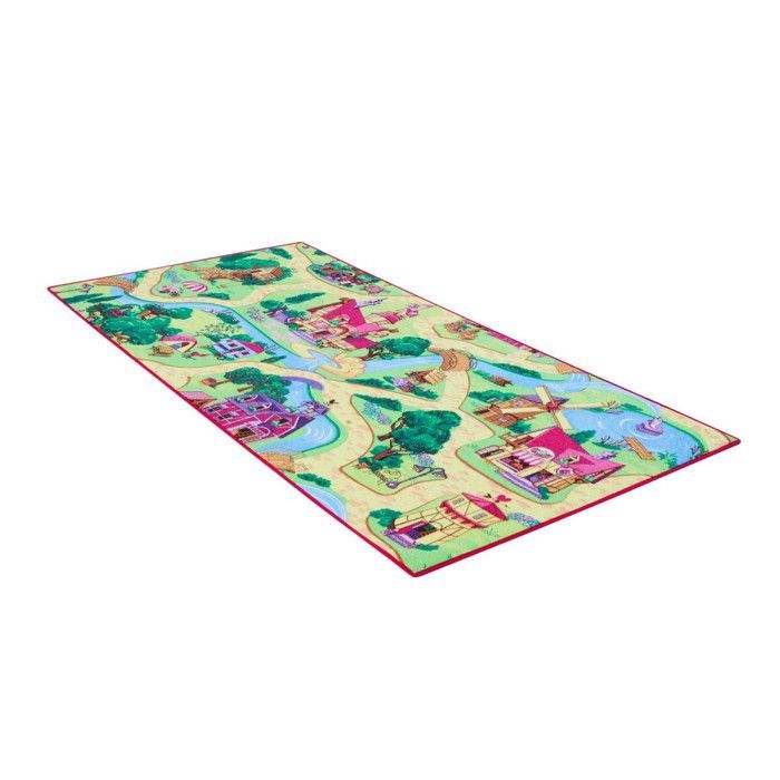 Tappetino da gioco Circuit - AWE - Candy Town - Multicolore - 95x200 cm - Per bambini dai 3 ai 10 anni