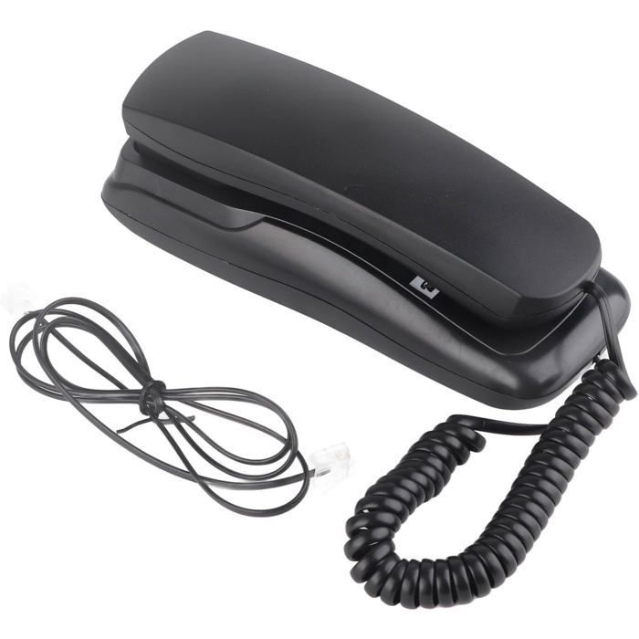 Telefone de parede com fio FEBEST - Chamadas em modo mãos-livres - Rediscagem do último número - Função Flash - Pausa
