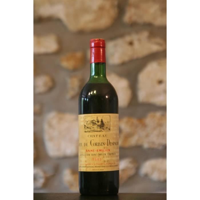 Punaviini, Saint Emilion, Château Tour de Corbin d'Espagne 1983 Red