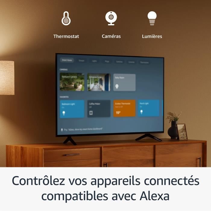 Fire TV Stick HD - AMAZON - Télécommande vocale Alexa - Streaming Full HD - Noir - 1080p