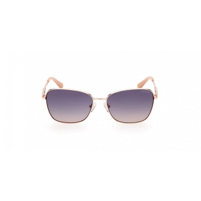 Gafas de sol Guess GU7884 57/16/140 de metal brillante color oro rosa/azul violeta para mujer GU7884