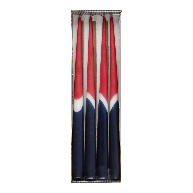 Velas para fiestas, paquete de 4, 32 cm, 7 horas, 17 de mayo