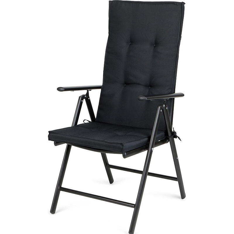 Cojín para silla de 7 posiciones Home Cushion, color negro.