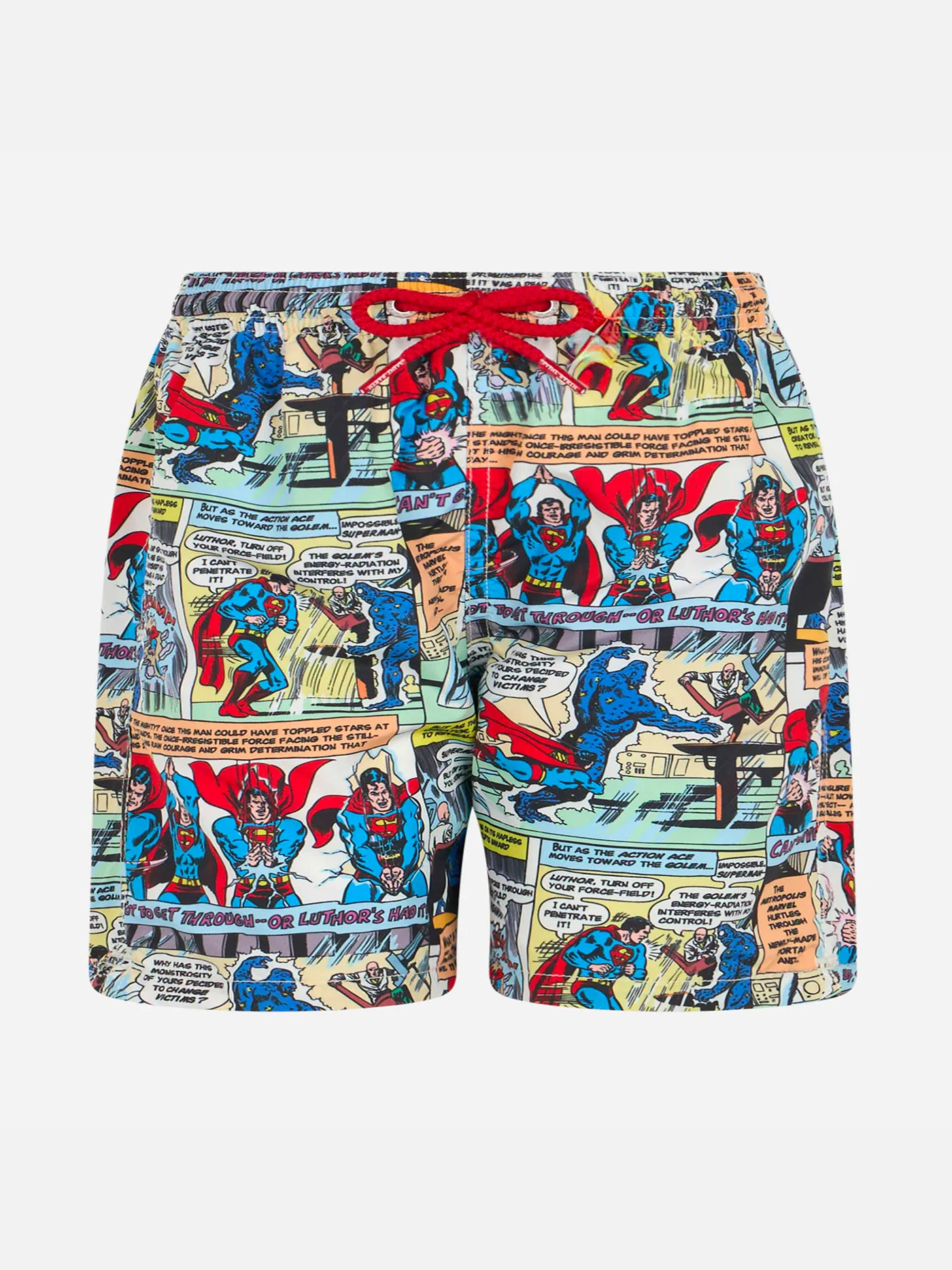 Costume da bagno in tessuto leggero da bambino dei fumetti Superman |