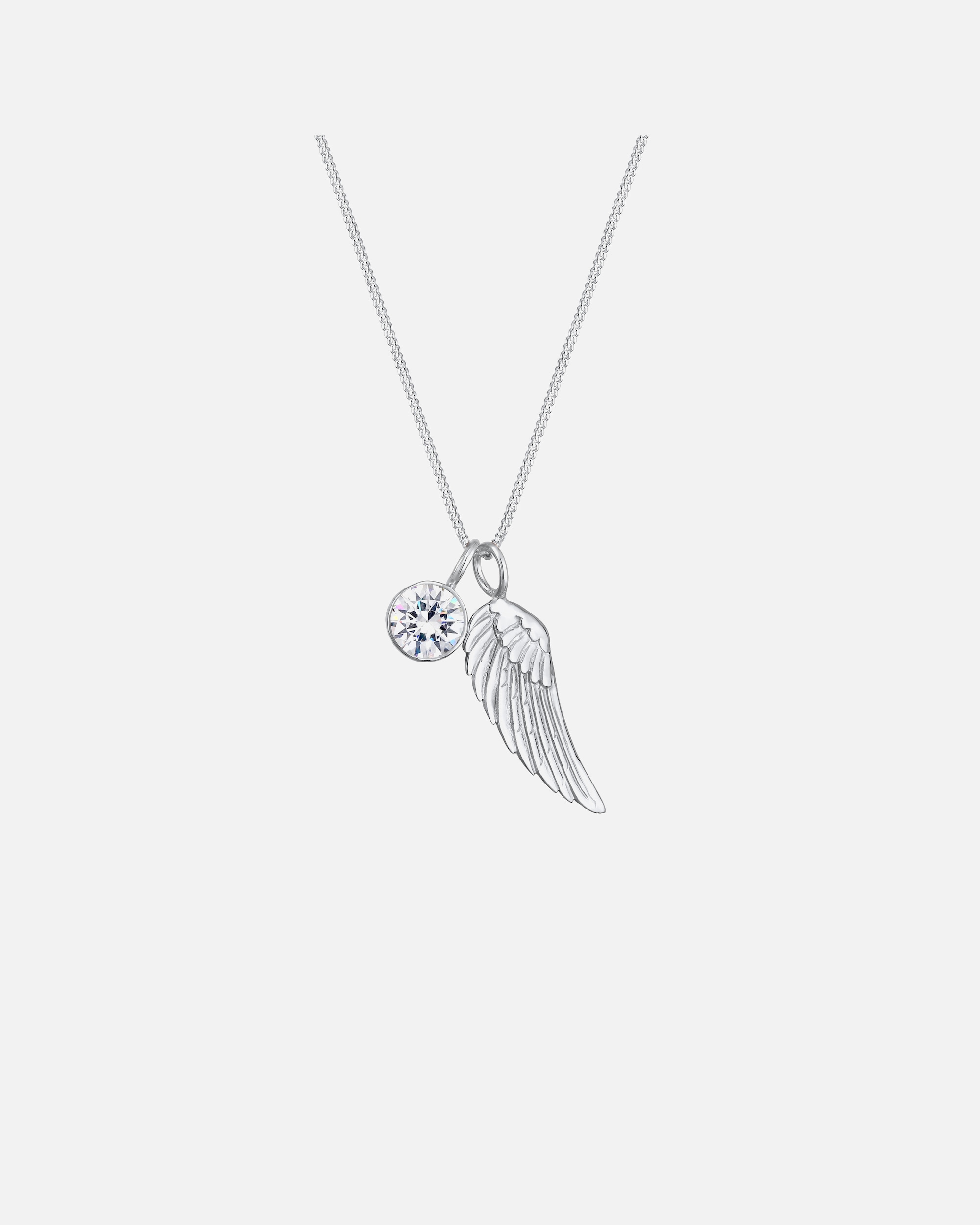 Elli Femmes ailes étincelantes avec cristaux en argent sterling 925
