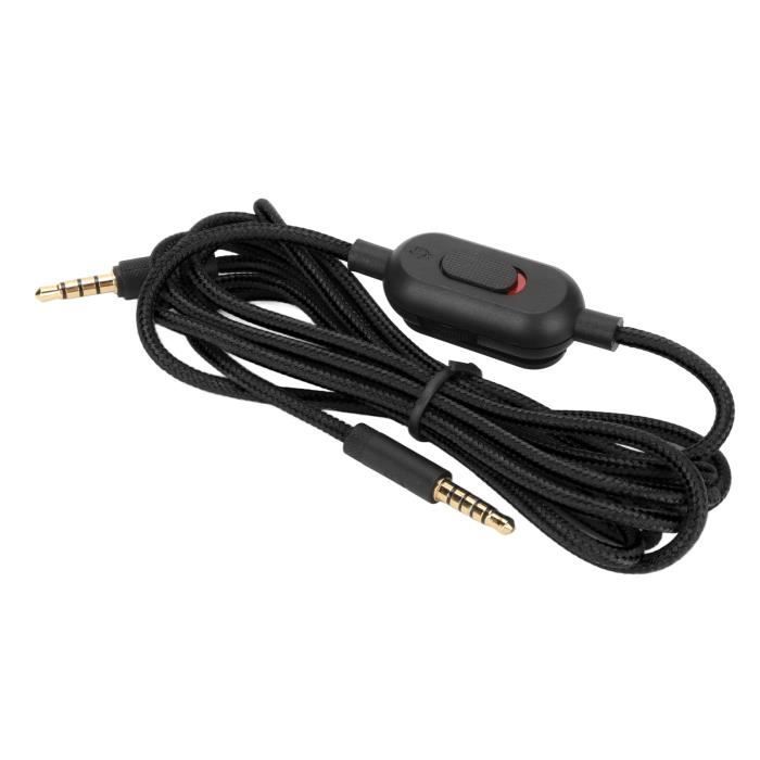 Cable para auriculares gaming - TBEST - G Pro G Pro X G433 - Cobre oxigenado - Trenzado - Control de volumen