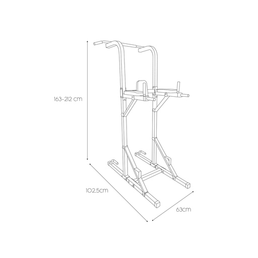 Keboo Cross Training Series 300 húzódzkodó- és súlyzós edzőállomás állítható magassággal