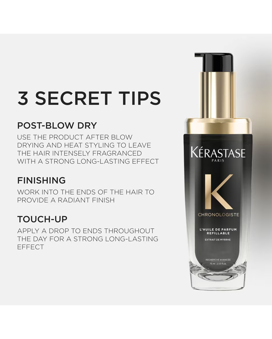 KÉRASTASE Chronologiste L'Huile de Parfum Refillable Oil - θρεπτικό άρωμα μαλλιών - για όλους τους τύπους μαλλιών