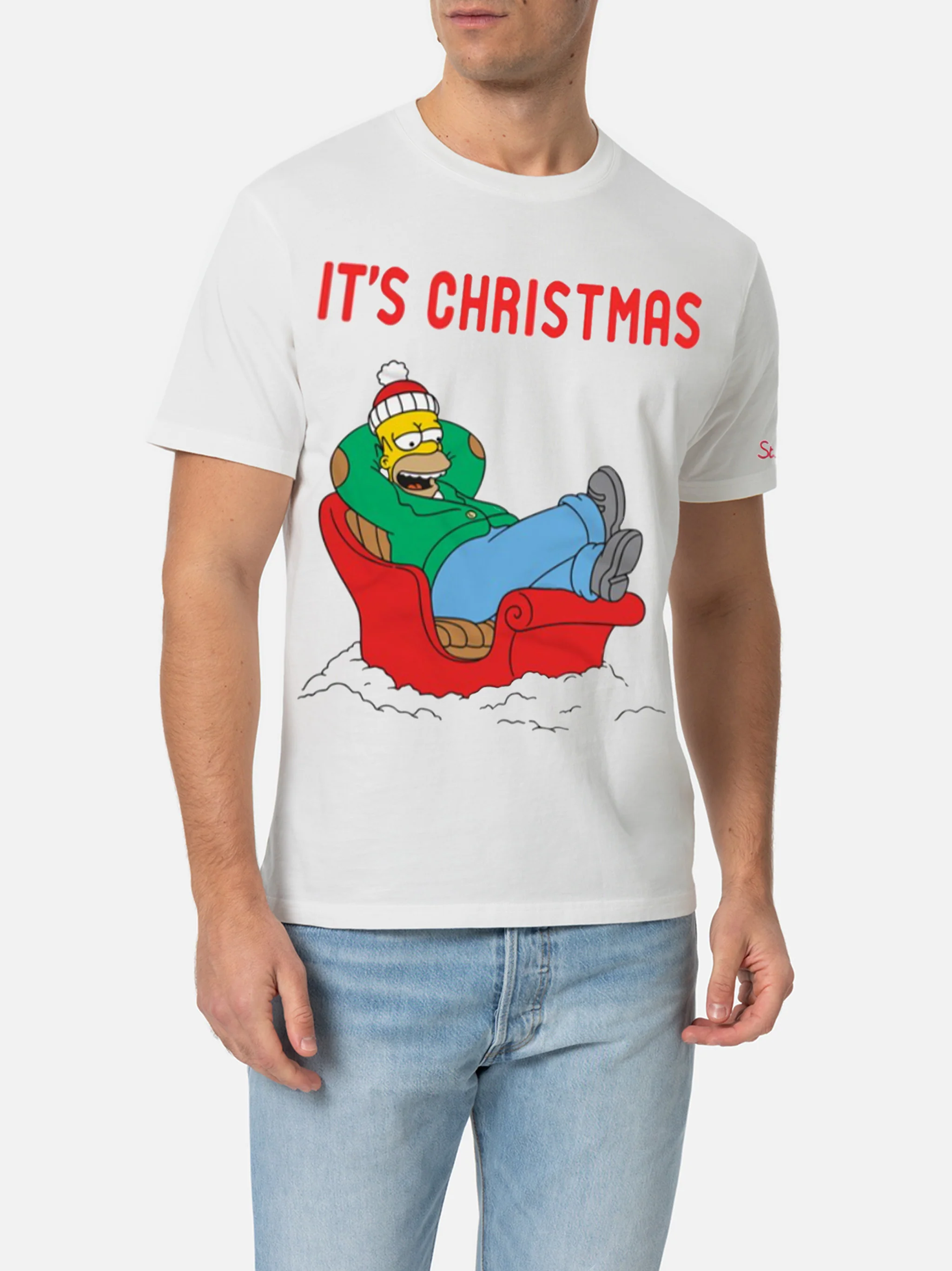 Camiseta de algodón de invierno de Arnott's con estampado de Homer Simpson | THE SIMP