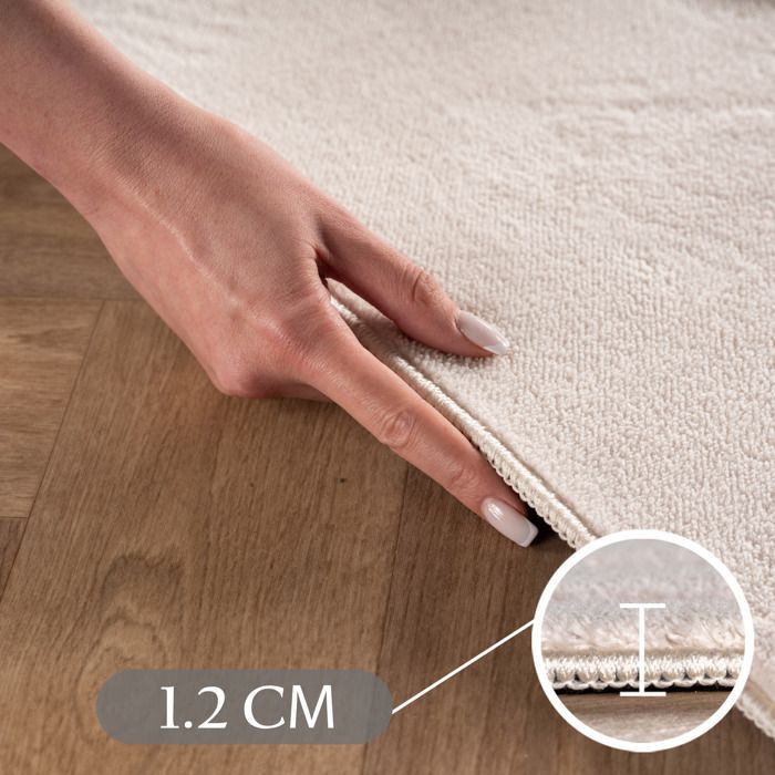 Carpetsale24 Tapis à motif boho 120x170 cm crème, scandinave, lavable, doux, effet 3D, idéal pour salon ou chambre