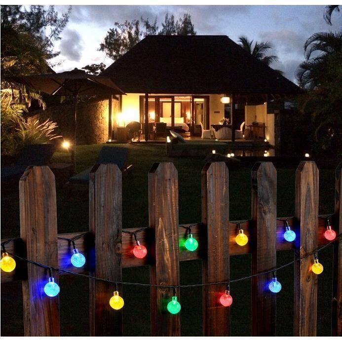 Luci decorative da esterno - Multicolore - Alimentate a energia solare - Impermeabili - 30 LED - Casa, Matrimonio