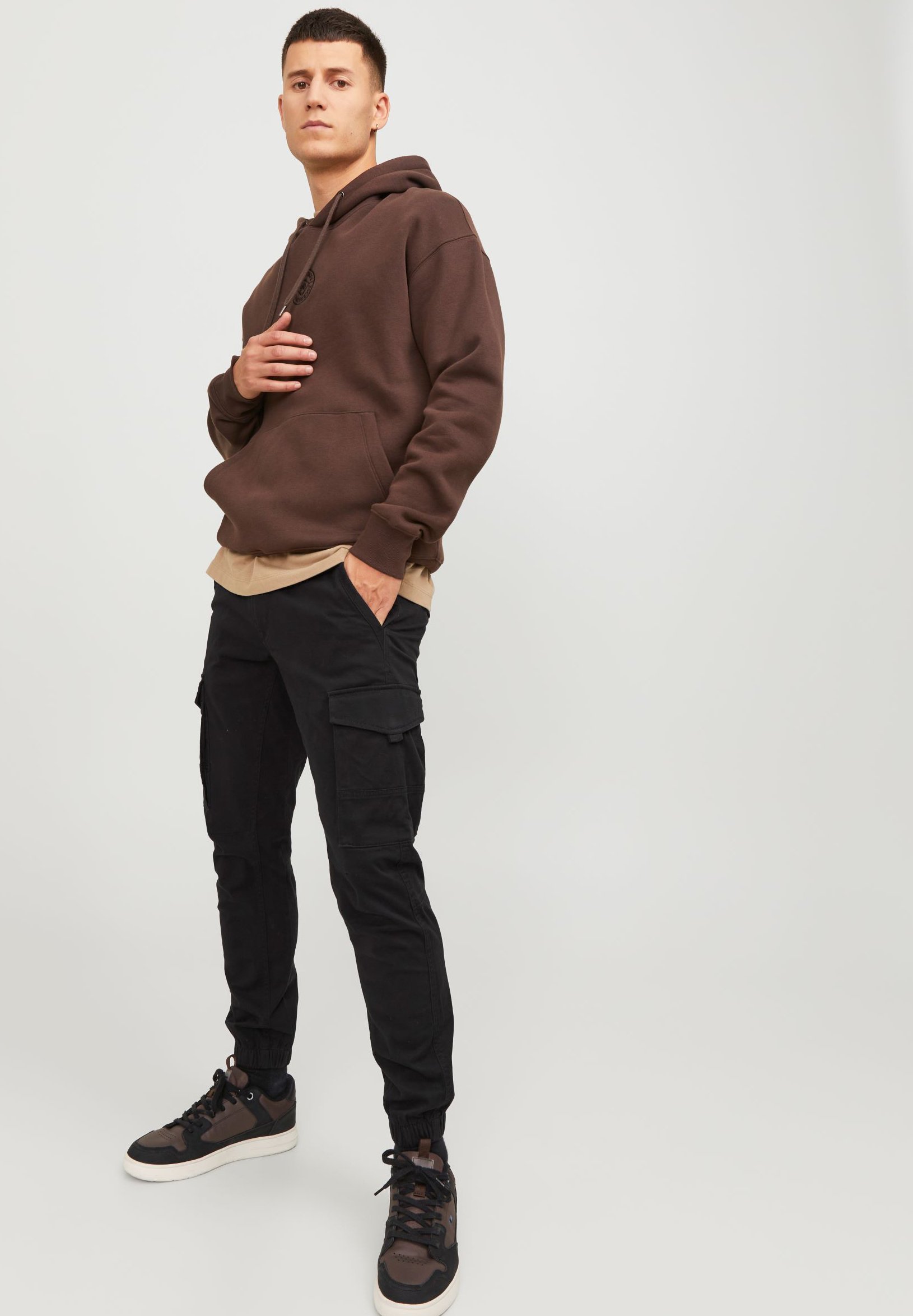 Jack & Jones JPSTPAUL FLAKE - Cargobroek - zwart