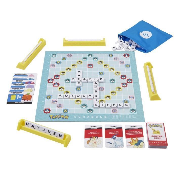 Scrabble® Pokémon - Jogo de tabuleiro para toda a família com 2 modos de jogo HXT27