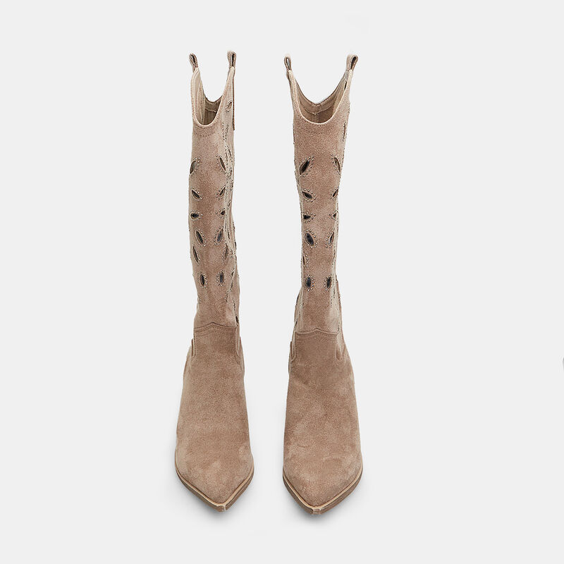 Damskie botki BATA Texan na obcasie 7 cm