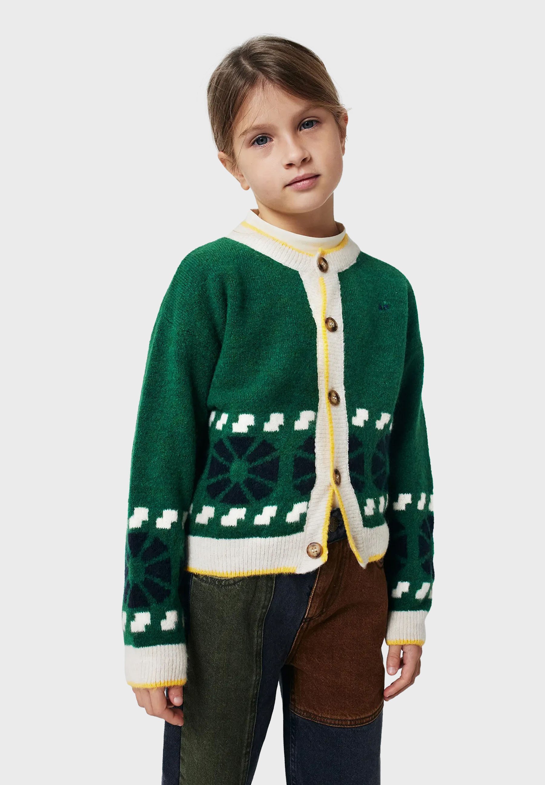 Gilet Bobo Choses - vert pin