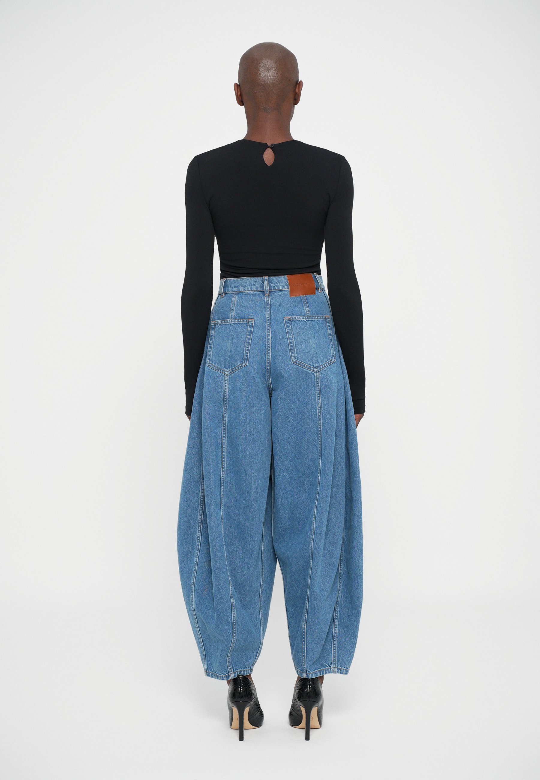 Viktor&Rolf DRAPE BODY - Top à manches longues - noir