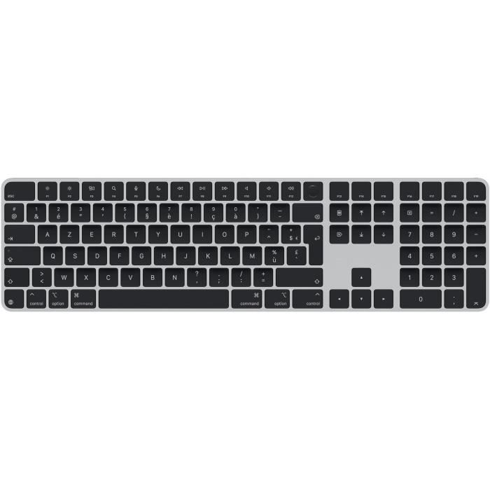 Magic Keyboard Touch ID numeric keypad with Apple silicone - FR - Black keys