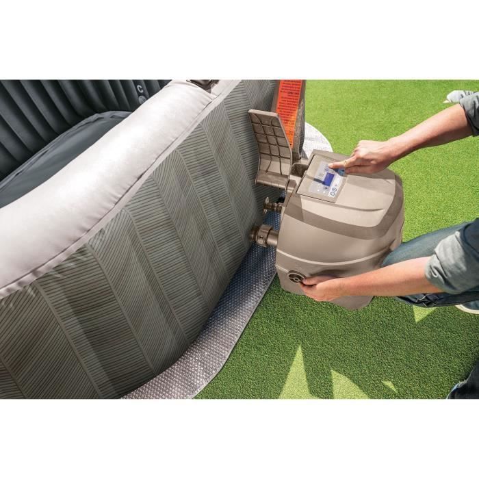 Spa hinchable INTEX - Chevron - 173 x 173 x 71 cm - 4 personas - Cuadrado - 28446EX