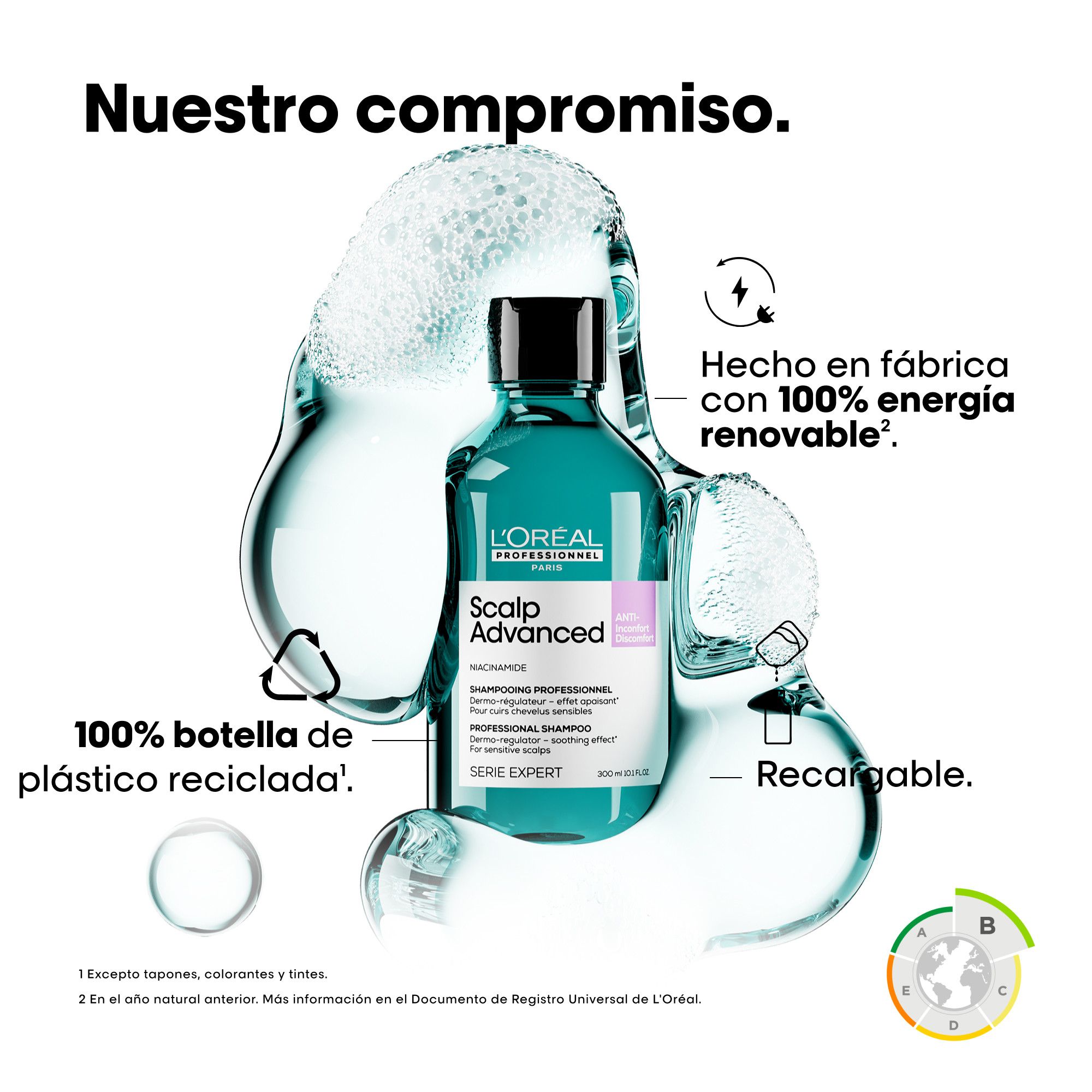 Serie Expert Scalp Advanced Dermo-Regulating šampon, polnilo Šamponi za salone