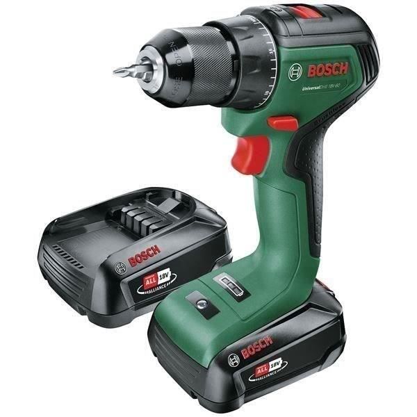 Taladro atornillador inalámbrico UniversalDrill 18V-60 (2 x 2.0Ah) + AL 18V-20
