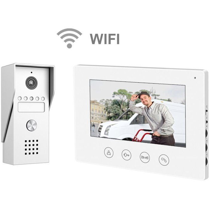 Videocitofono - KYF - Cablato - Connessione Wi-Fi - Touchscreen da 7