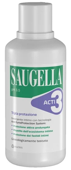 SAUGELLA Saugella Acti3 Nettoyant Intime 500 ml Triple Protection