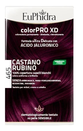 EUPHIDRA EuPhirda ColorPRO XD 465 cor marrom rubi