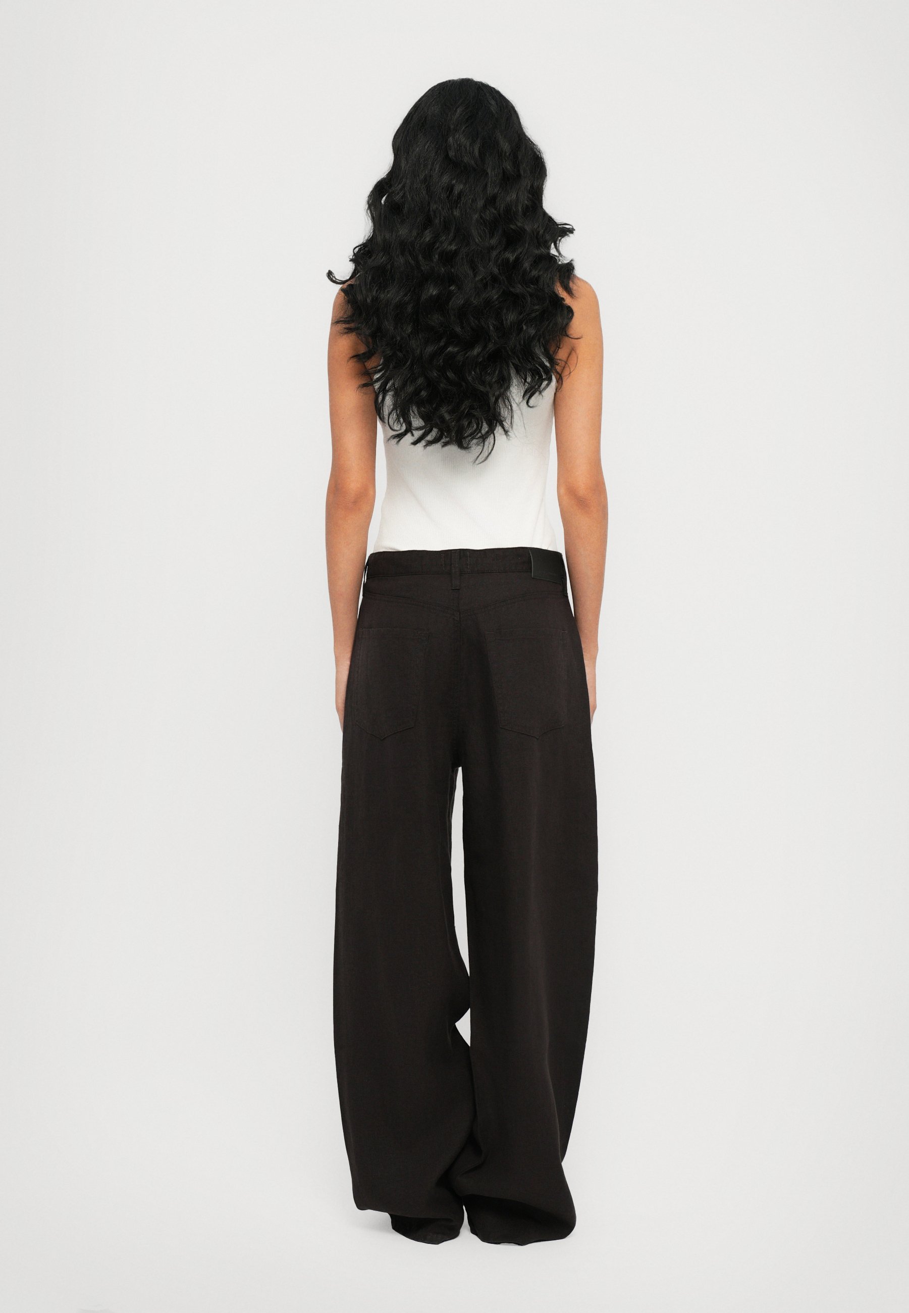 Pantalon à cordon Citizens of Humanity BRYNN - Chocolat/Marron