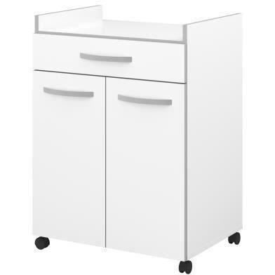 Küchenwagen L 60 cm - Mattweiß - OSLO