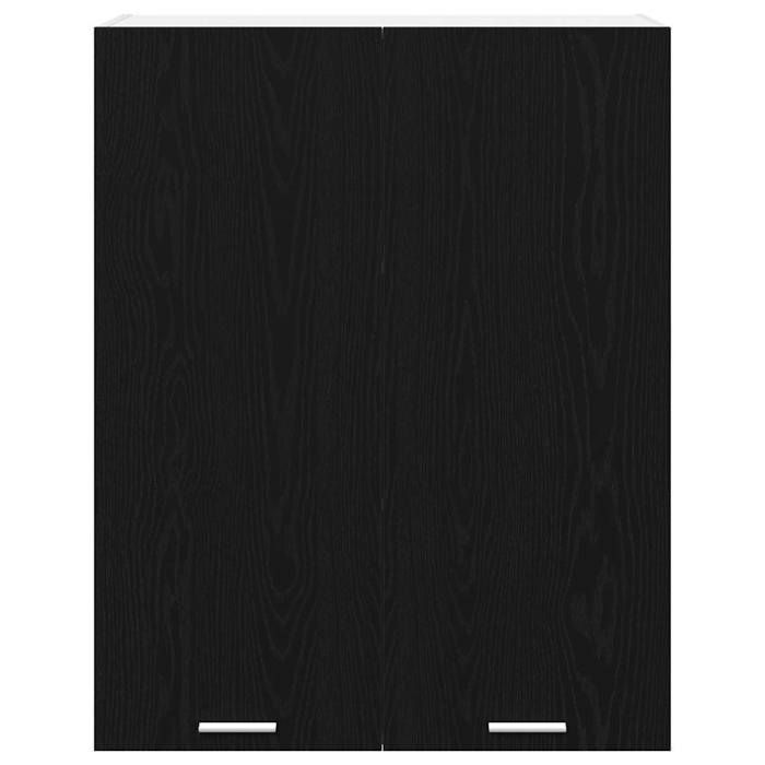 Armario de pared - vidaXL - Riga - Roble negro - 80x31x100 cm - Amplio espacio de almacenamiento - 2 puertas - Uso interior