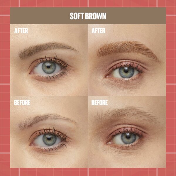 Maybelline New York Build-A-Brow 255 Soft Brown Wenkbrauwpotlood en -Gel<br>