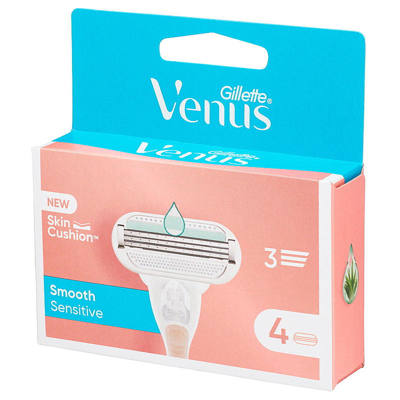 Gillette Gillette scheermesjes, 4-pack Venus Smooth Sensitive