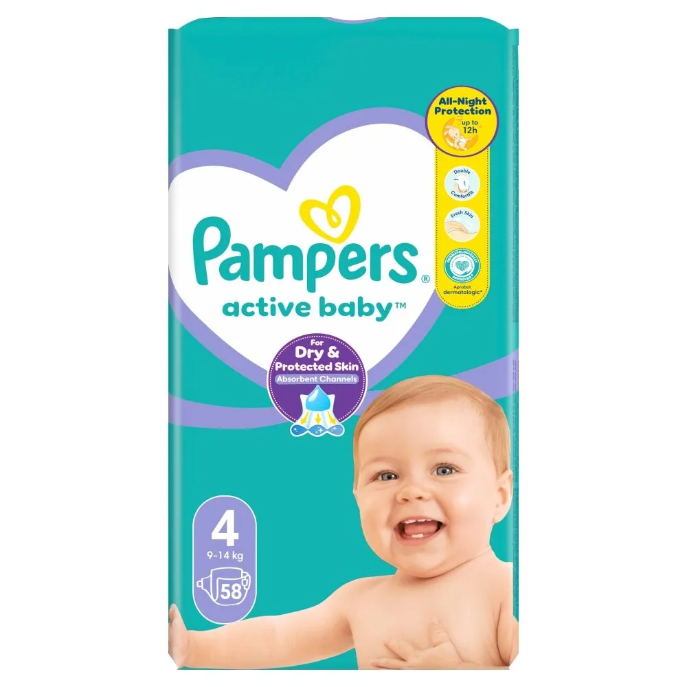 Pampers Active Baby Pieluchy Maxi