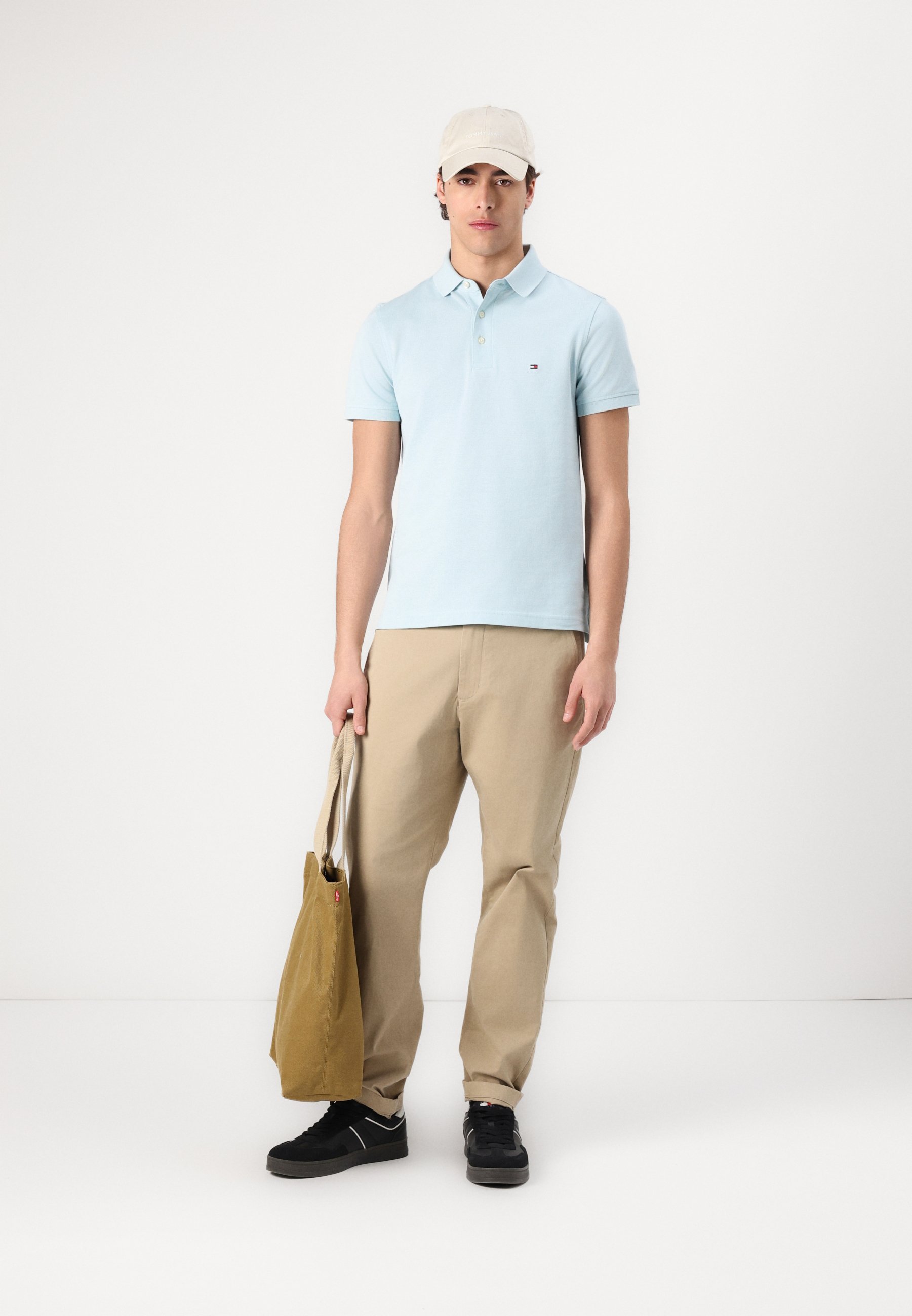 Polo Tommy Hilfiger SLIM - Ciel frais