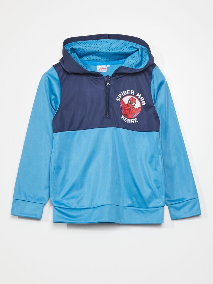 Conjunto de moletom Spider-Man de duas peças - Azul