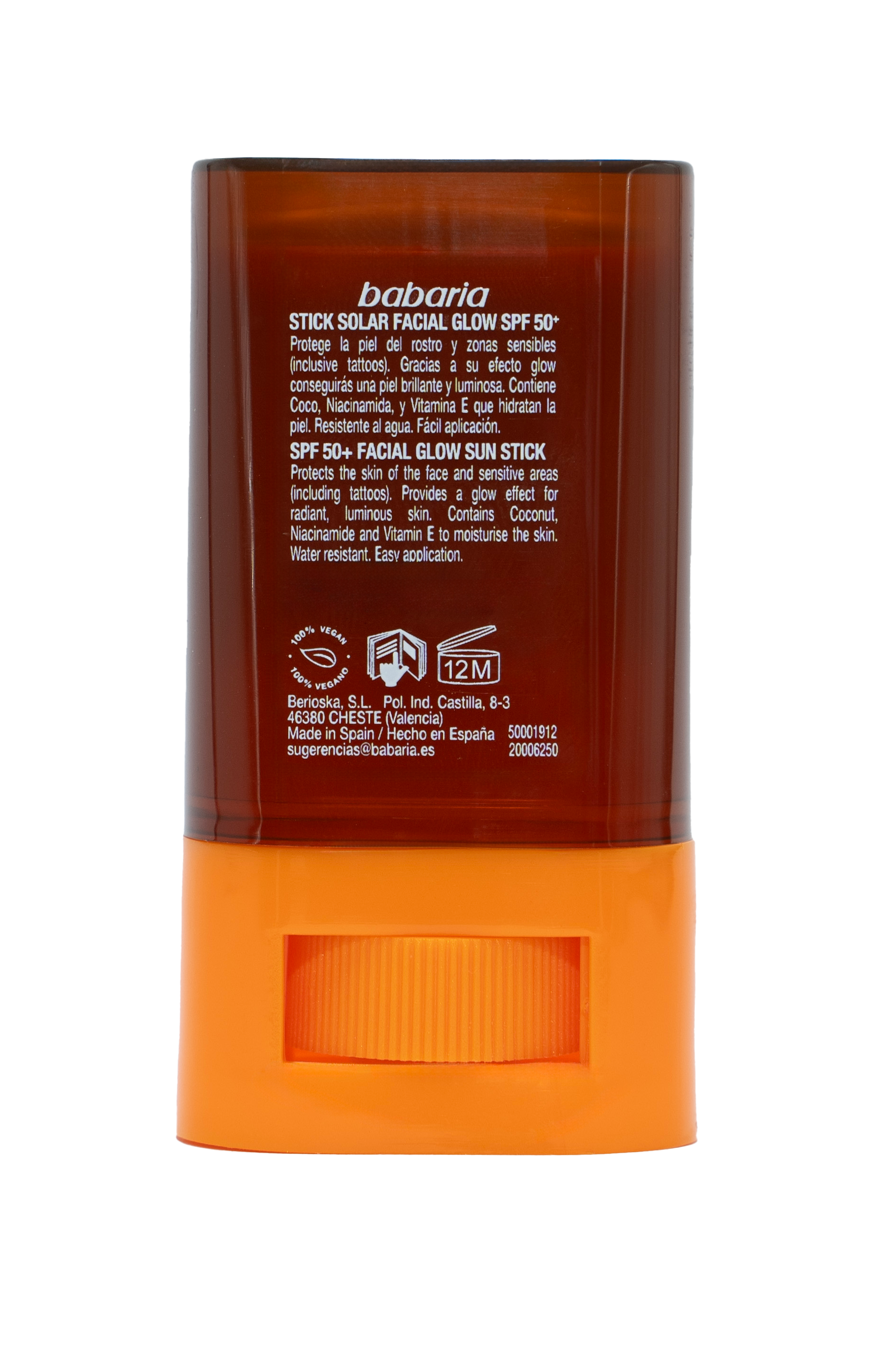 Glow Effect Stick Solar Facial SPF50 Protección Fación