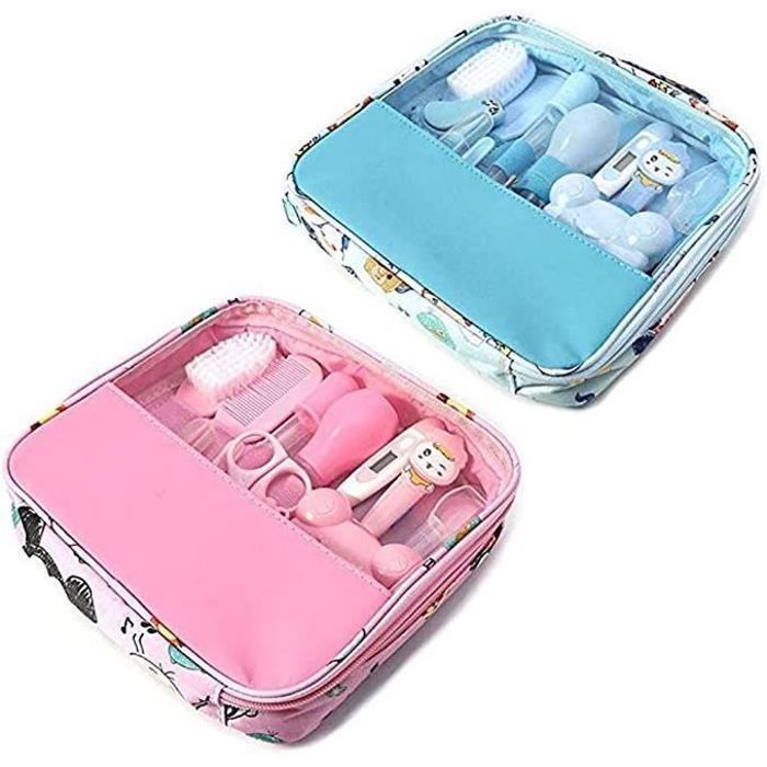 Kit de cuidado para bebés, kit de 13 piezas para el cuidado del bebé, kit para recién nacidos, cuidado de uñas, cuidado del cabello, cuidado de la salud, termómetro