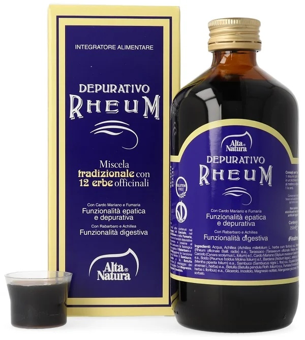 ALTA NATURA Alta Natura Depurativo Rheum 250 ml Supplement voor reiniging en spijsvertering