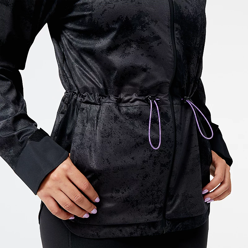 Impact Run AT Damen-Regenjacke – SCHWARZ