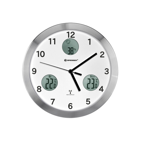 Ρολόι τοίχου με τηλεχειριστήριο MyTime io, λευκό