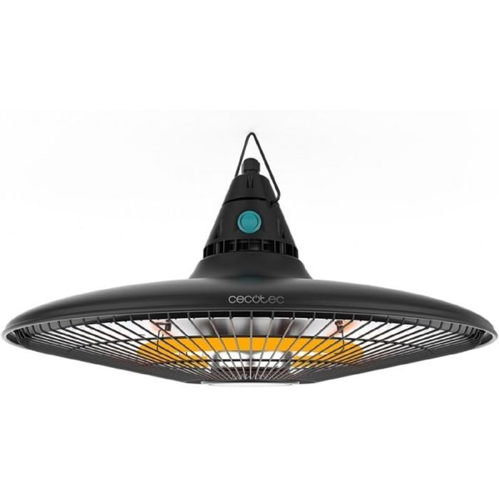 Cecotec Chauffage électrique extérieur au plafond ReadyWarm 1500 Power Ceiling. 1500 W, Technologie halogène, Protection IP65