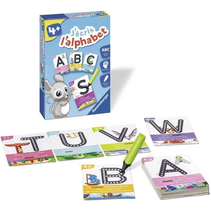 J'écris l'alphabet - Jeu éducatif - Préparation à l'écriture - Ravensburger - Dès 4 ans