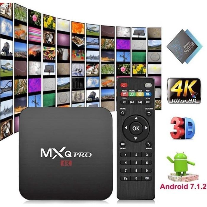 Smart-TV-Box mit Android 7.1 und Miracast HD Multimedia-Decoder