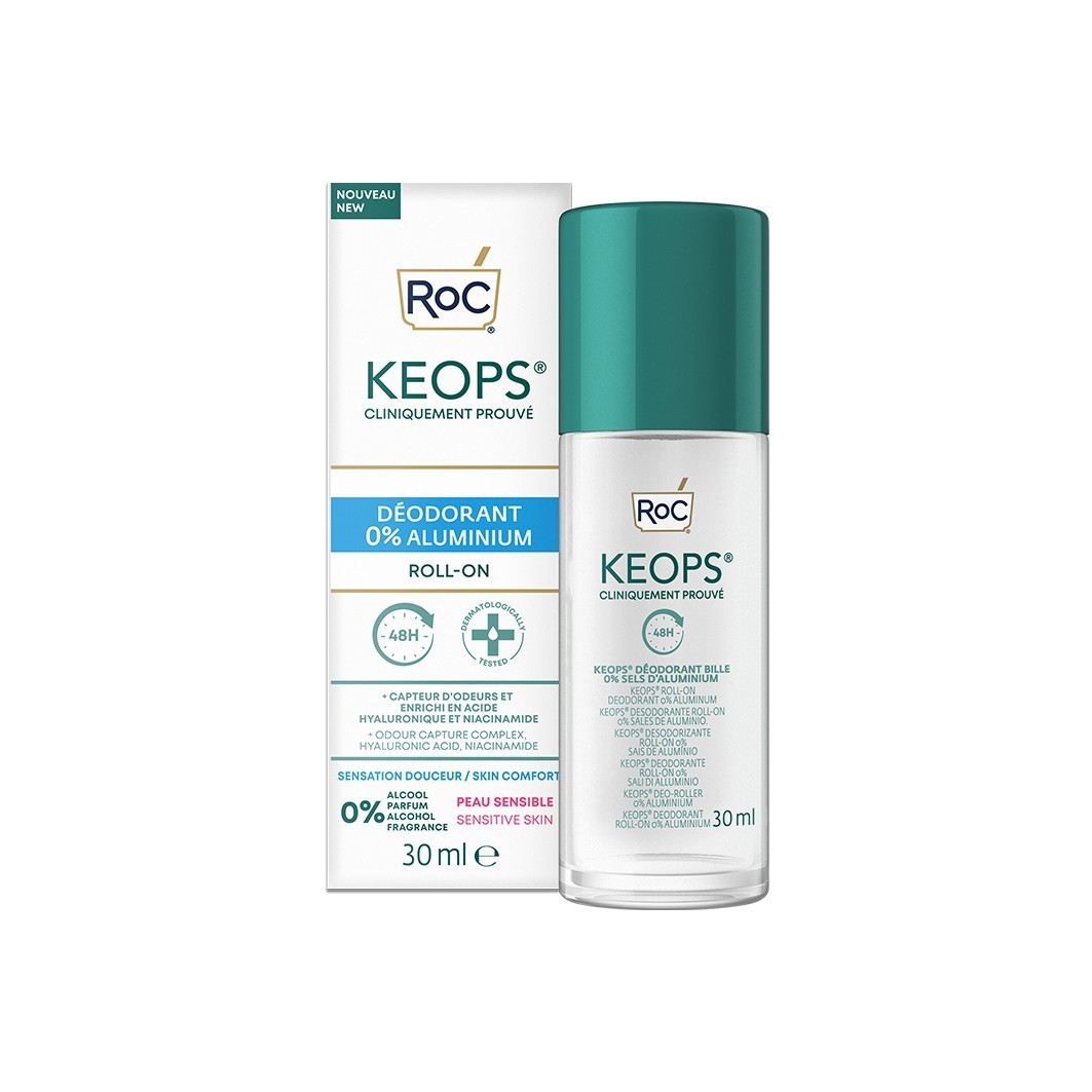 RoC dezodorans Keops roll-on 0% aluminija - 30 ml