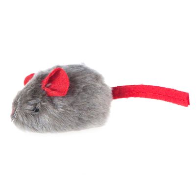 Spielzeugmaus mit Mikrochip, Quietschfunktion und Katzenminze