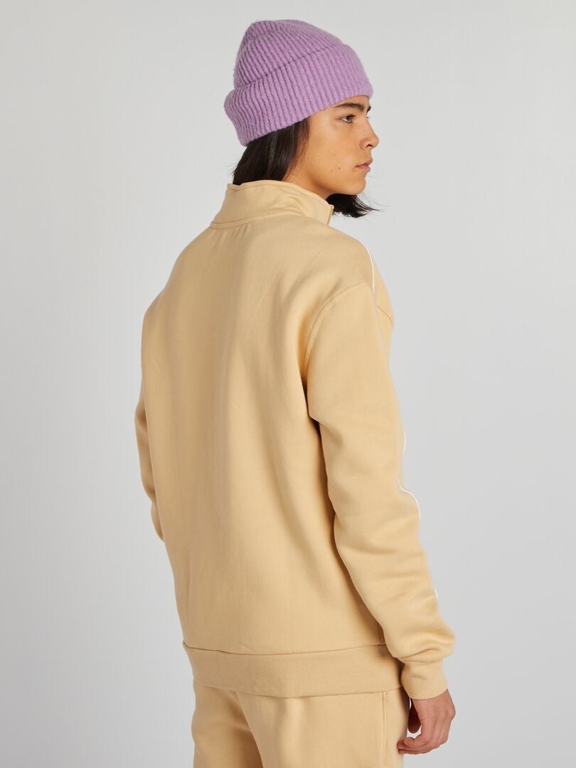Trui met rits - BEIGE