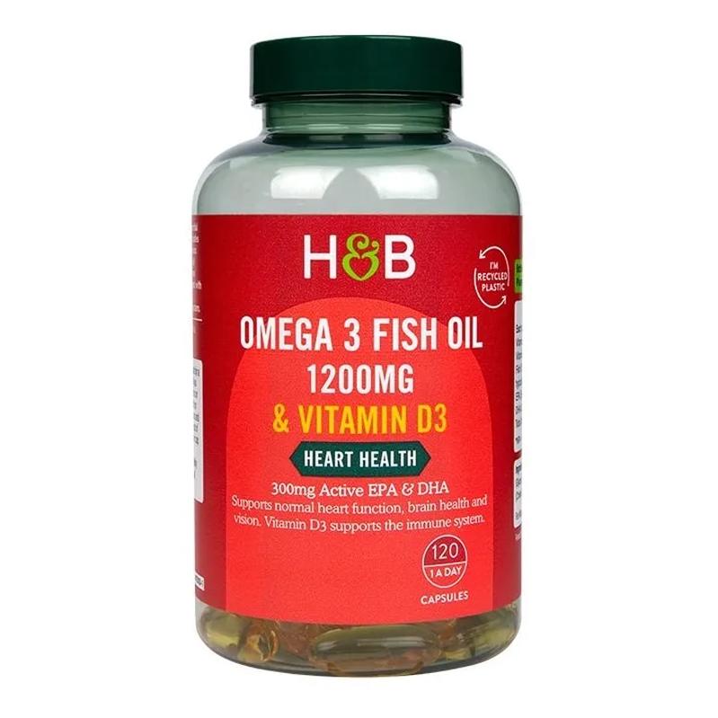 Holland & Barrett Omega 3 Fish Oil 1200mg & Vitamin D3