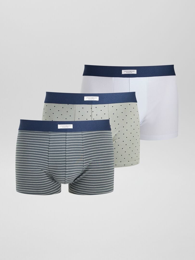 Set de 3 boxeri elastici - Verde