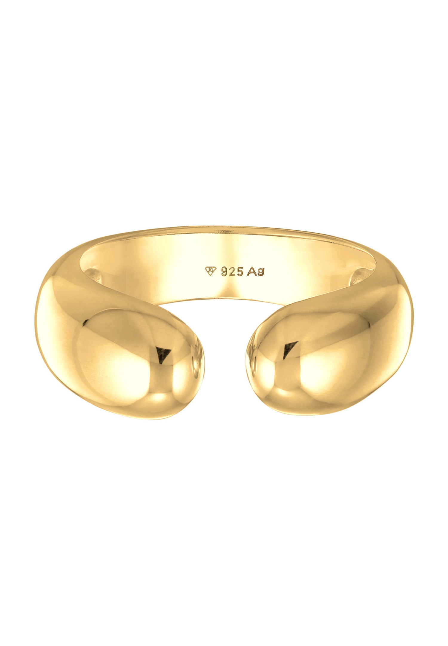 Elli Femmes Bande Ouverte Urban Style en Argent Sterling 925